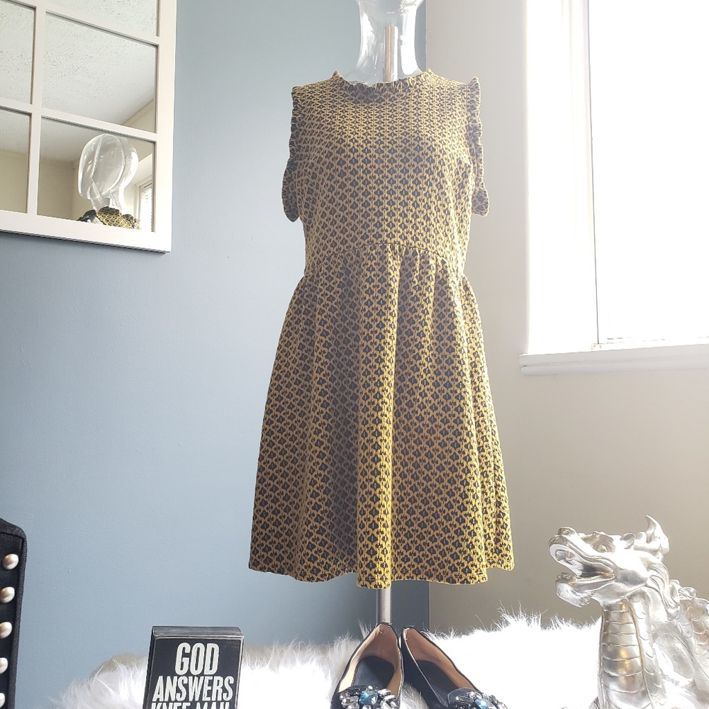 Mustard Elegant Empire dress 👗